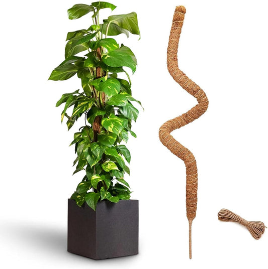 48 Inch Bendable Moss Pole for Plants Monstera, Coir Plant Pole Stick, Support Stake for Climbing Plants Indoor, Pothos, Philodendron, Moss Pole kit, Plant Support Stake for Plants Indoor