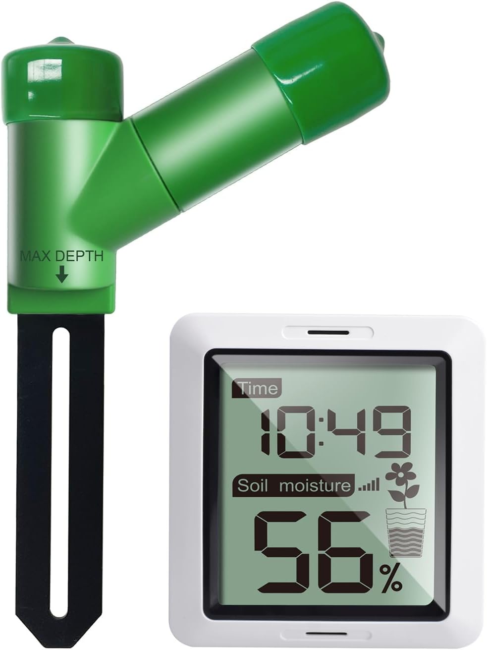 ECOWITT WH0291 Soil Moisture Tester Plant Soil Moisture Sensor Meter with Digital LCD Display