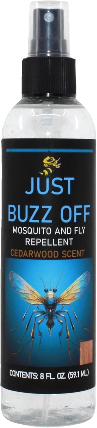 Natural Mosquito and Fly Defense Spray, Cedarwood Scent, 8 Fl Oz