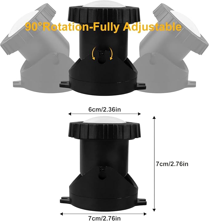 Fountain Lights with Timer, Underwater LED RGB Colored IP68 Waterproof Adjustable Submersible Pond Lights for Fish Pond Garden Lawn Yard Waterfall, 5 Lights in Set