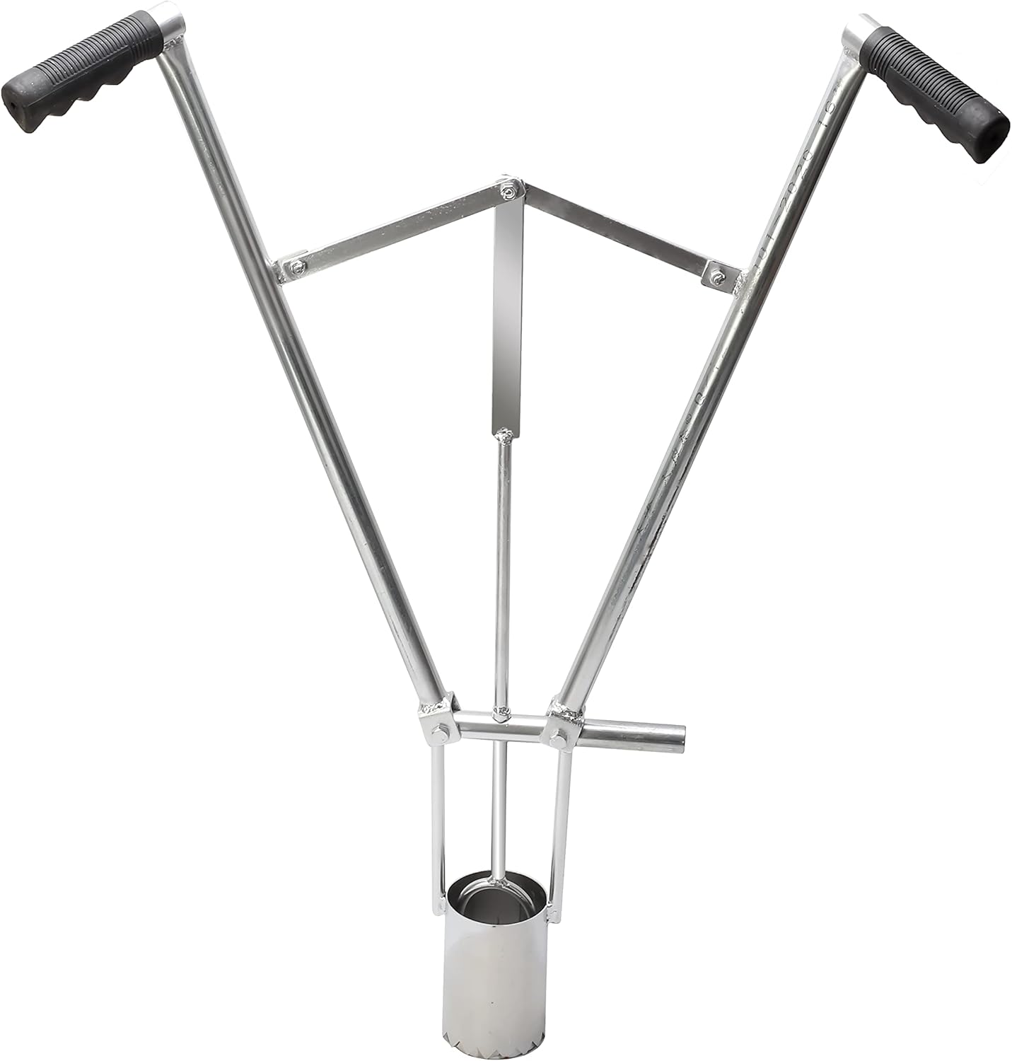 AIWFL Seedling Transplanter Long Handled Bulb Planter, Stainless Steel Manual Plant Transplanter Weeder Sod Plugger Flower Planting Garden Tool