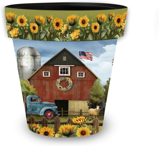 Briarwood Lane Sunflower Barn Small Planter
