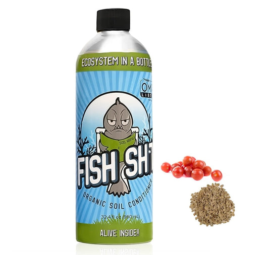 Fish Head Farms Organic Soil Conditioner for Yield and Flavor Enhancement. Improves Fertilizer Efficiency. Useful in Both Garden Soil and Hydroponics Applications (1 Liter with Oregon Spring Tomatoes)