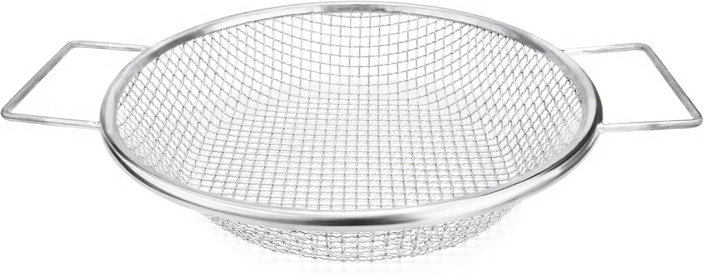 Stainless Steel Garden Sieve with Handles for 5-Gallon Bucket，1/4 inch Mesh，Commonly Used with Soil, Sand, Gravel, and Other Media