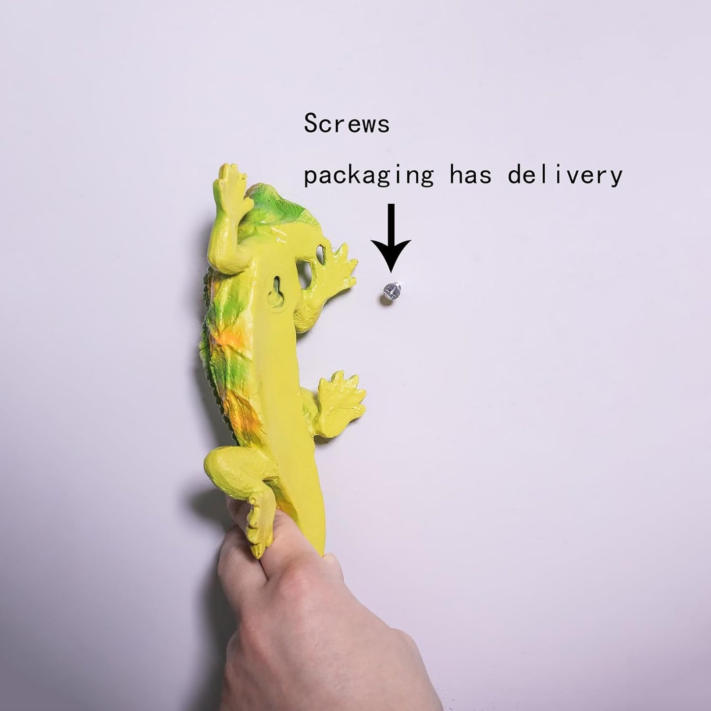 Garden Lizard Statue Simulation Lizard Statue Decorative Resin Animal Sculpture Outdoor Garden Yard Lawn Art Deco Gift 10.24 inch Hand Painted