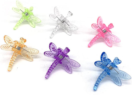 30Pcs Colorful Dragonfly Orchid Clips, Garden Plant Vine Support Clips Flower Clips