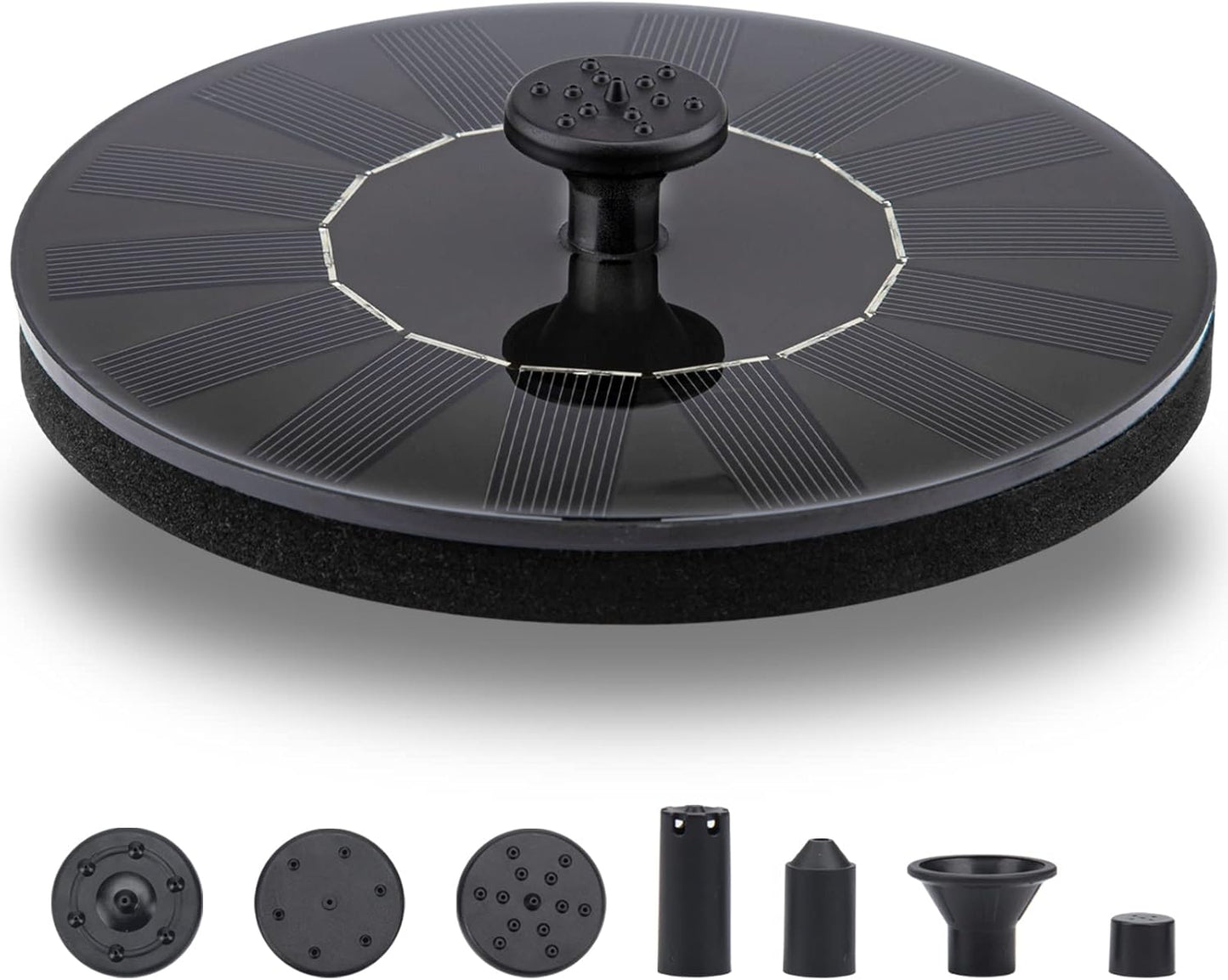 LAWOHO Solar Fountain Pump 1.5W Upgraded Submersible Solar Water Fountain Panel Kit for Bird Bath,Small Pond,Garden and Lawn