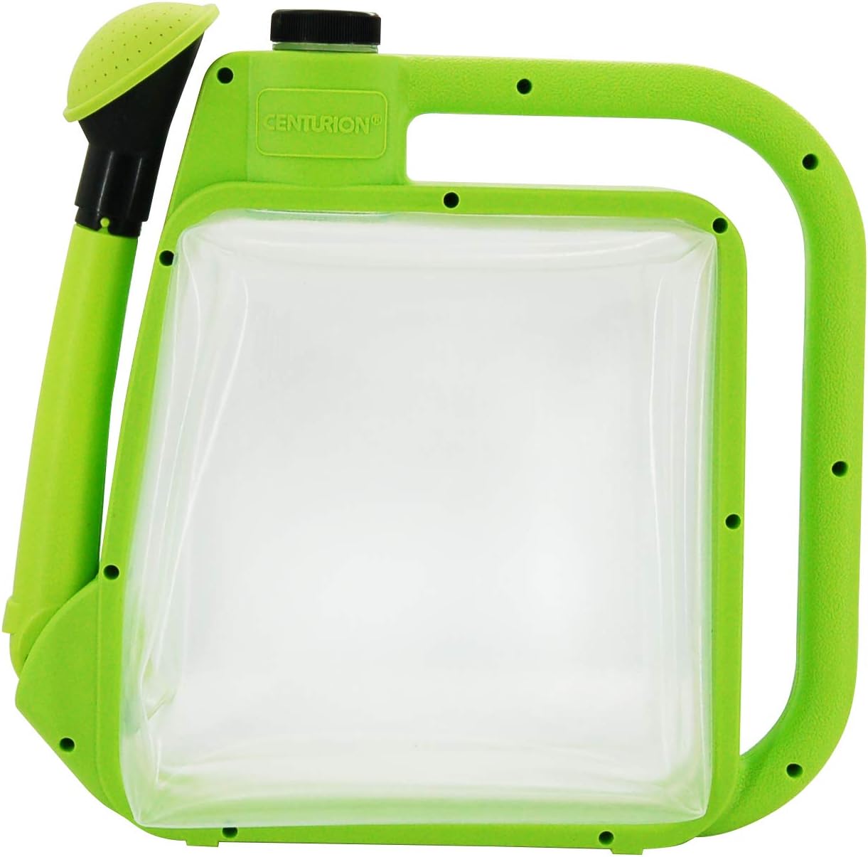 Centurion 1407 Foldable Clear Plastic Watering Can,1½ Gal with Rotating Nozzle, Long Stem Spout, Compact Ergonomic Design with Sprinkler & Pouring System Ideal for Indoor/Outdoor Lawn & Garden - Lime