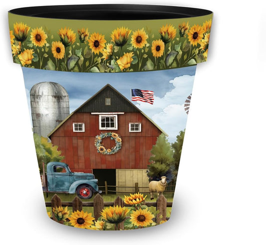 Briarwood Lane Sunflower Barn Medium Planter