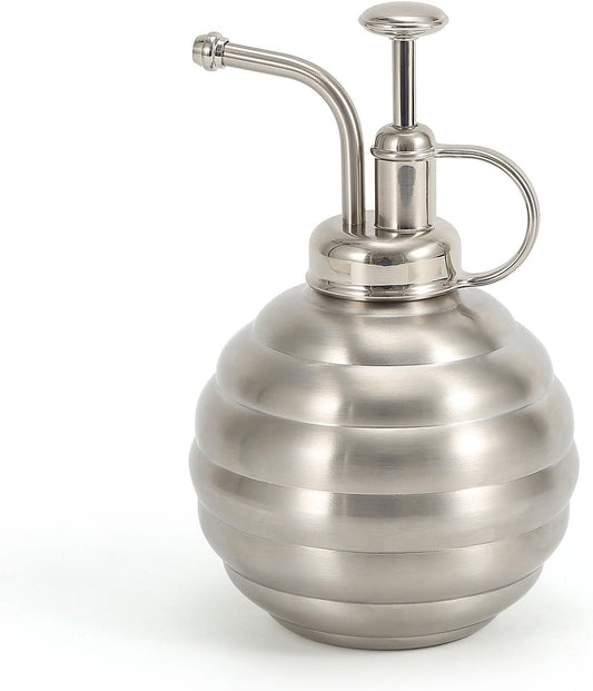 Plant Mister Spray Bottle, 500ml/17oz, Vintage Style Water Sprayer (Silver, 17OZ)