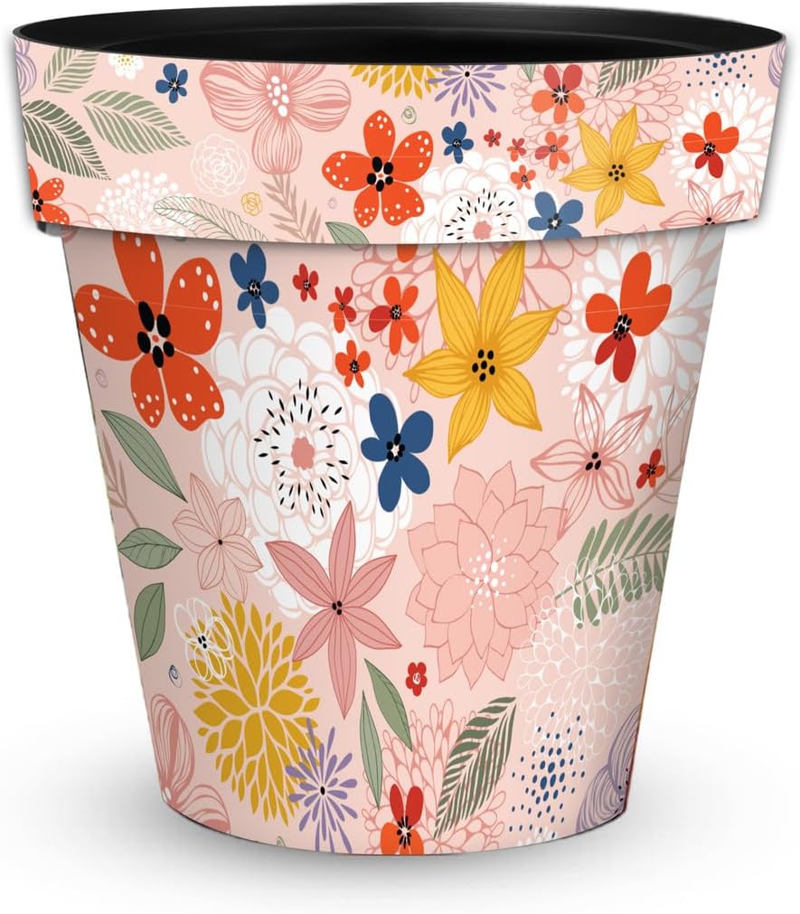 Briarwood Lane Colorful Flowers Medium Planter