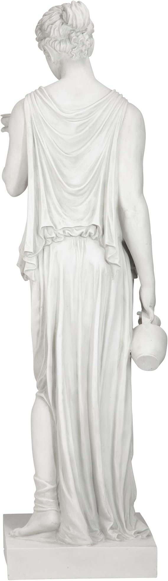 Design Toscano Hebe Greek Woman Patron of Youth Indoor/Outdoor Garden Statue, Estate Size, 62 inches tall, Cast Stone Resin, Antique Stone Finish