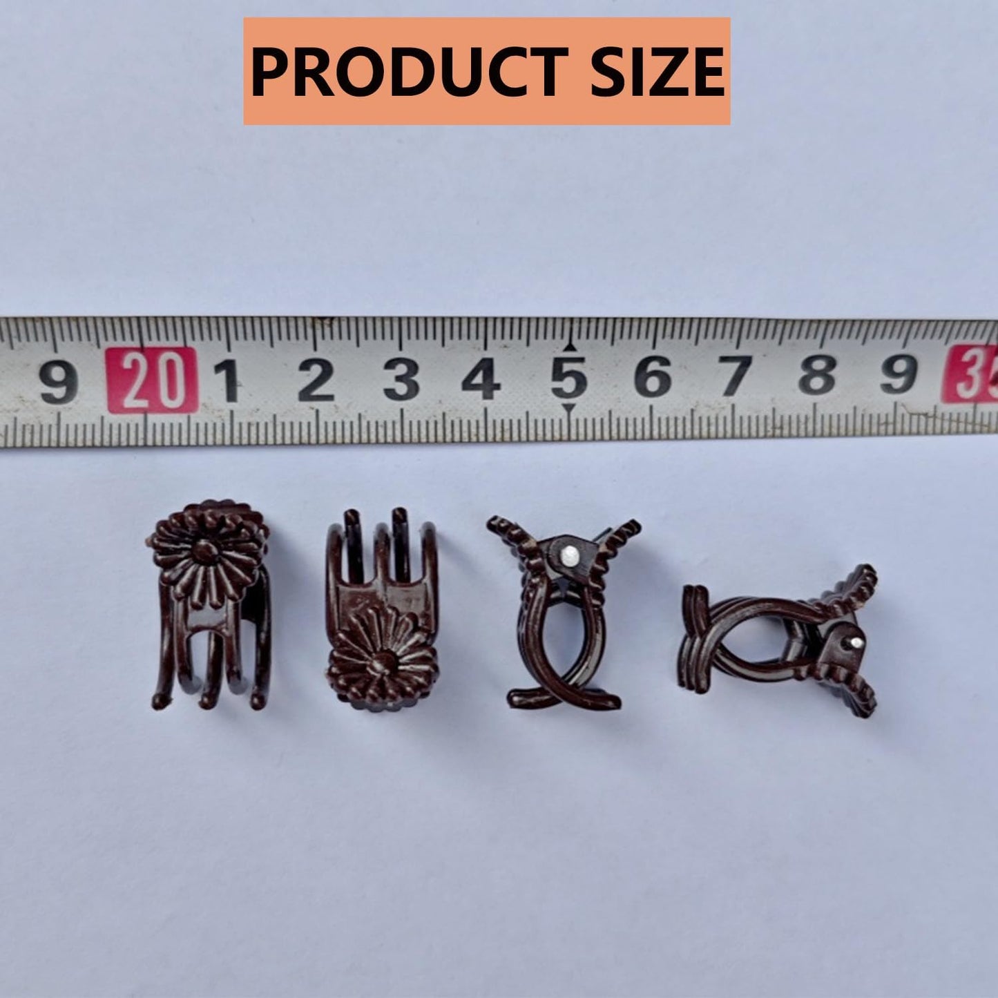 100Pcs Large Plant Clip,Daisy Garden Flower Plant Clip,for Orchids Vine Clip Support Stem Vine Upright Growth (Brown)