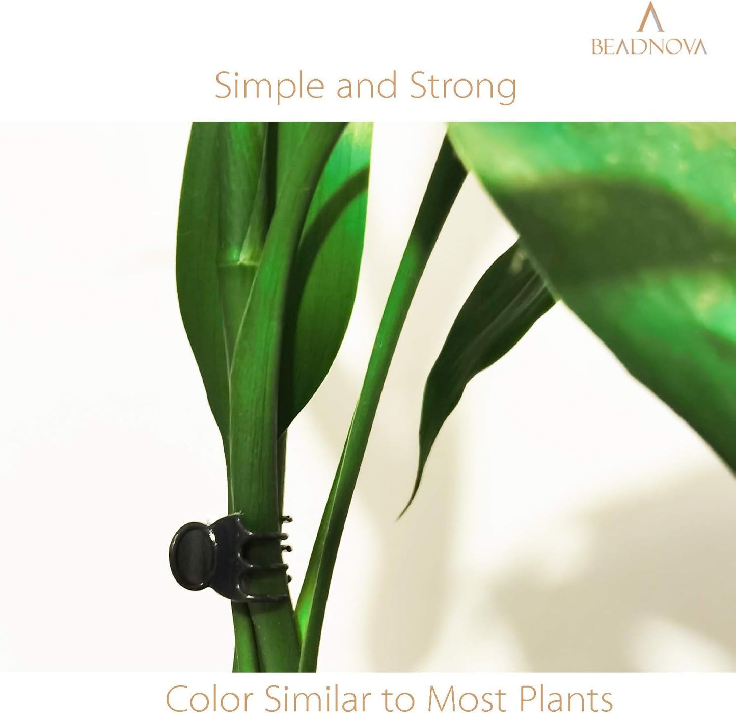 BEADNOVA Orchid Support Clips - 300PCS Plant Clips for Flower, Vine