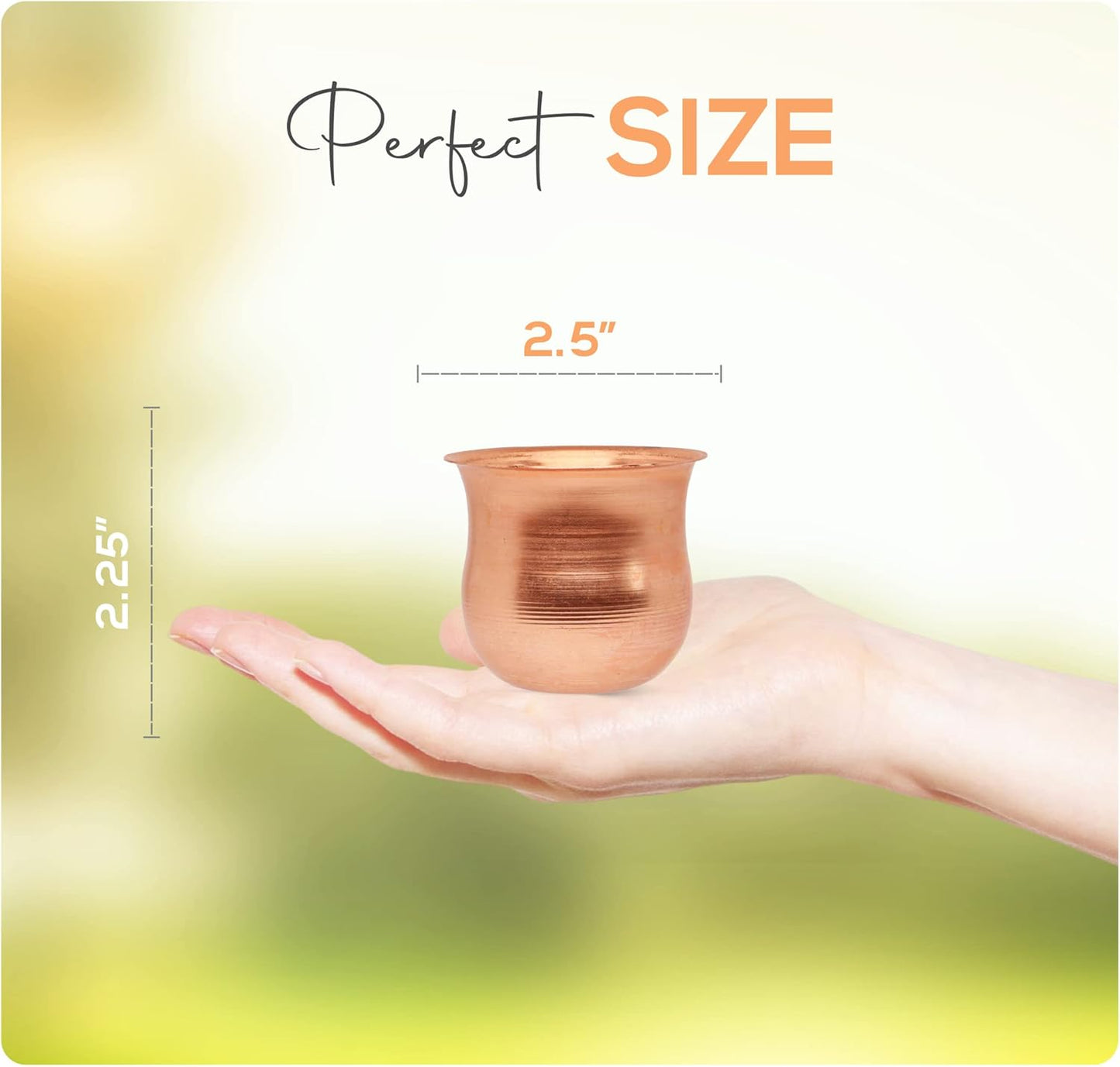 Copper Rain Chain – Decorative Chimes & Cups Replace Gutter Downspout & Divert Water Away from Home for Stunning Fountain Display – 6.5’ Long for Universal Fit – Pot Style