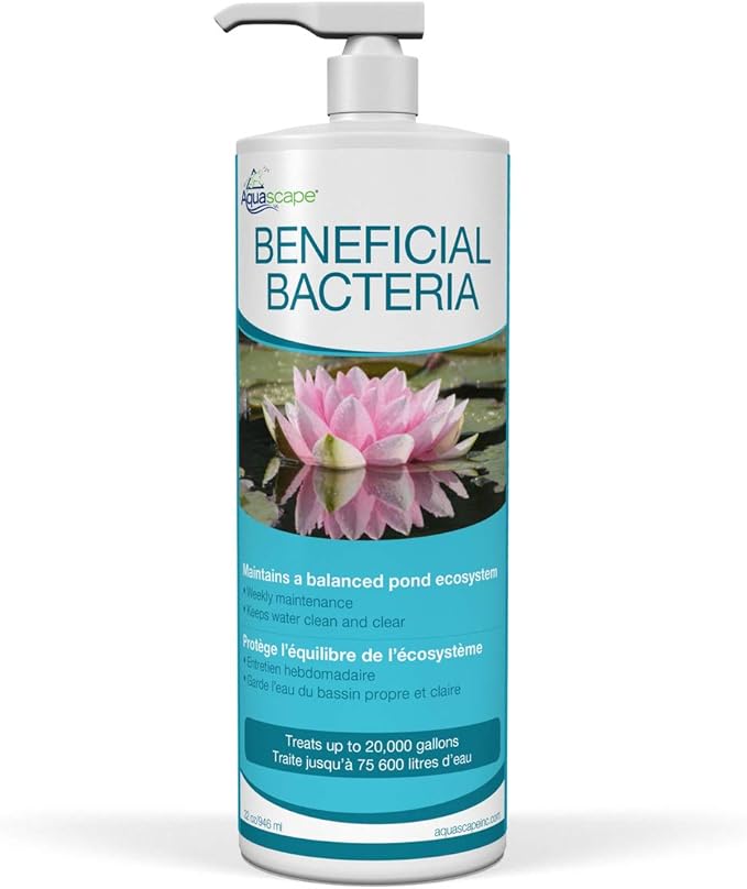 Aquascape Liquid Beneficial Bacteria for Pond and Water Features, 32-Ounce Bottle | 98888