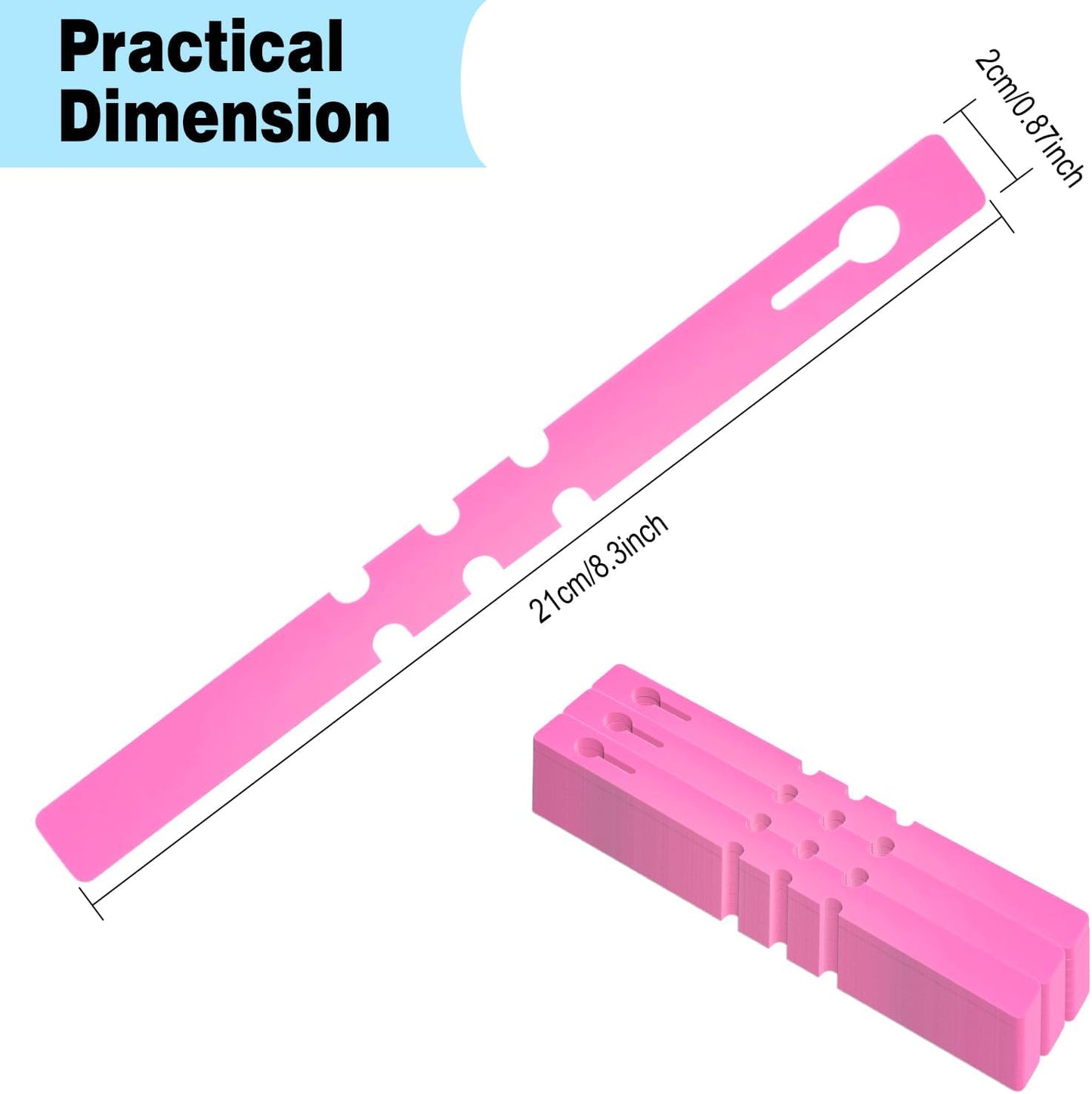 Plant Labels Yuanling Plastic Plant Tree Tags Wrap Around Hanging Tags Nursery Tree Markers Adjustable Garden Labels for Indoor Outdoor Gardening Plants (Pink)