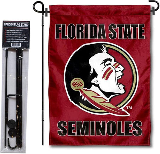 College Flags & Banners Co. Florida State Seminoles Garden Flag with Stand Holder