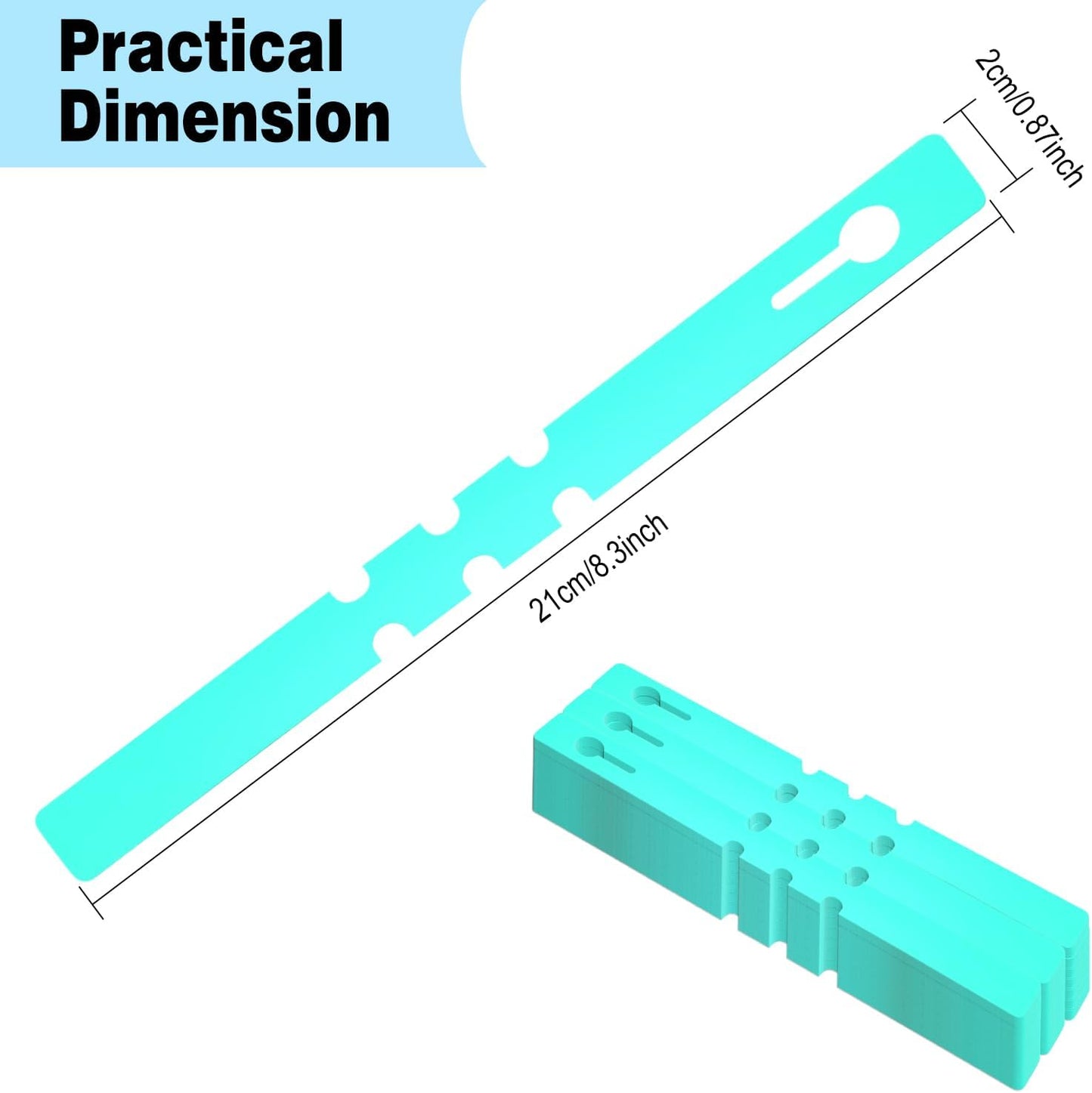 Plant Labels Yuanling Plastic Plant Tree Tags Wrap Around Hanging Tags Nursery Tree Markers Adjustable Garden Labels for Indoor Outdoor Gardening Plants (Teal)