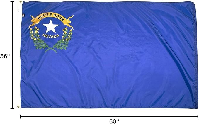 FlagSource Nevada Nylon State Flag, Made in the USA, 3x5'