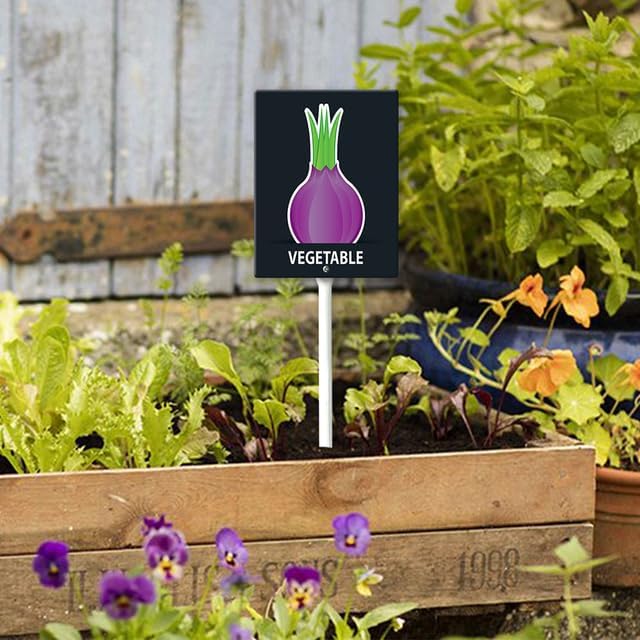 Eveokoki Aluminum Seed & Plant Labels - Plant Markes for Seedlings-Plant Tags for Pots - Garden Signs for Vegetable - Durable Markers for Plants Outdoor Waterproof - Garden Decor for Farmhouse