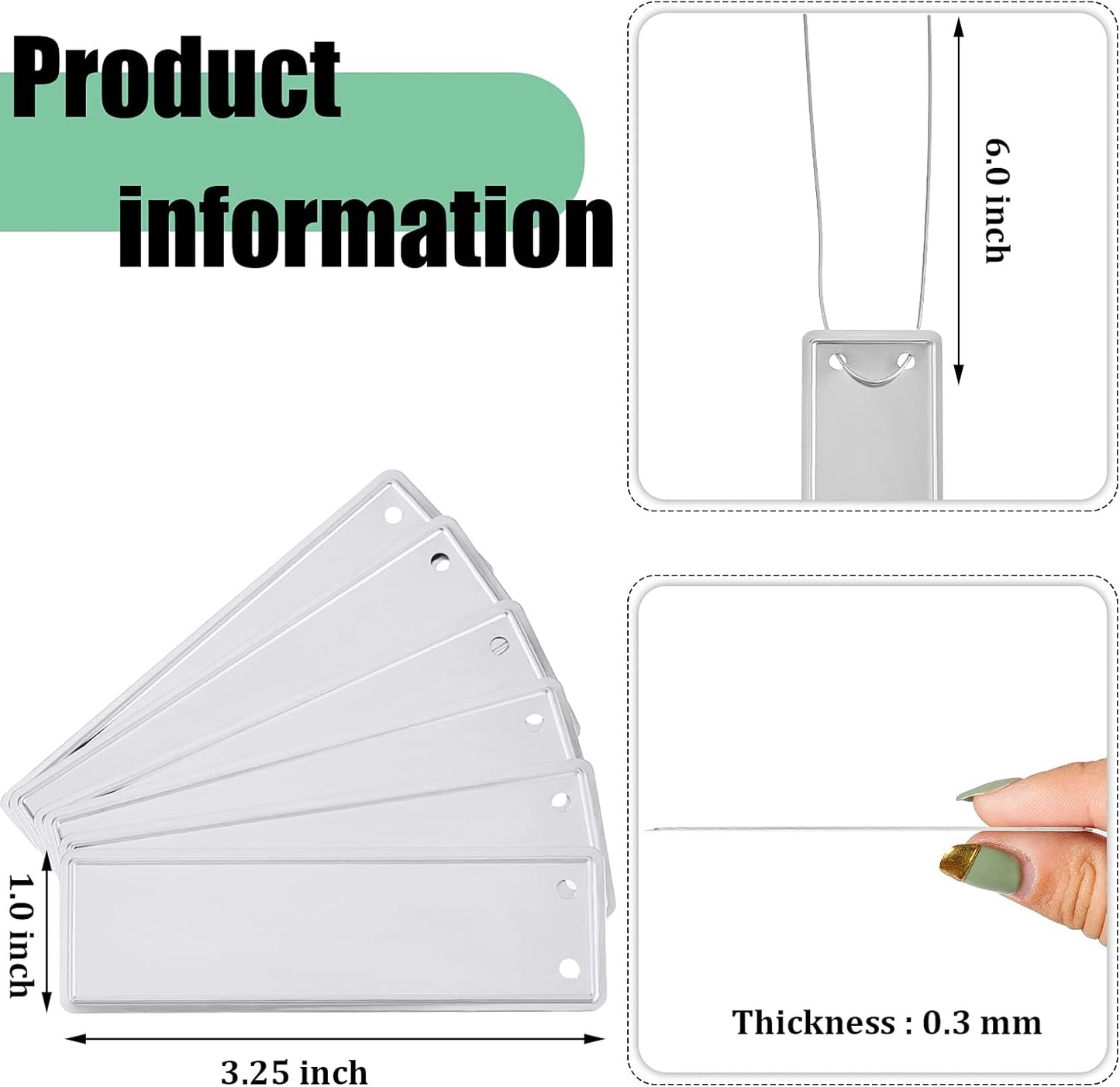 Ripeng 200 Pcs Aluminum Metal Plant Labels Writable Seedling Tree Tags with 6 Inch Wires Waterproof Double Sided Write for Plant Garden Marker Outdoor Identification and Greenhouse(200 Pieces)