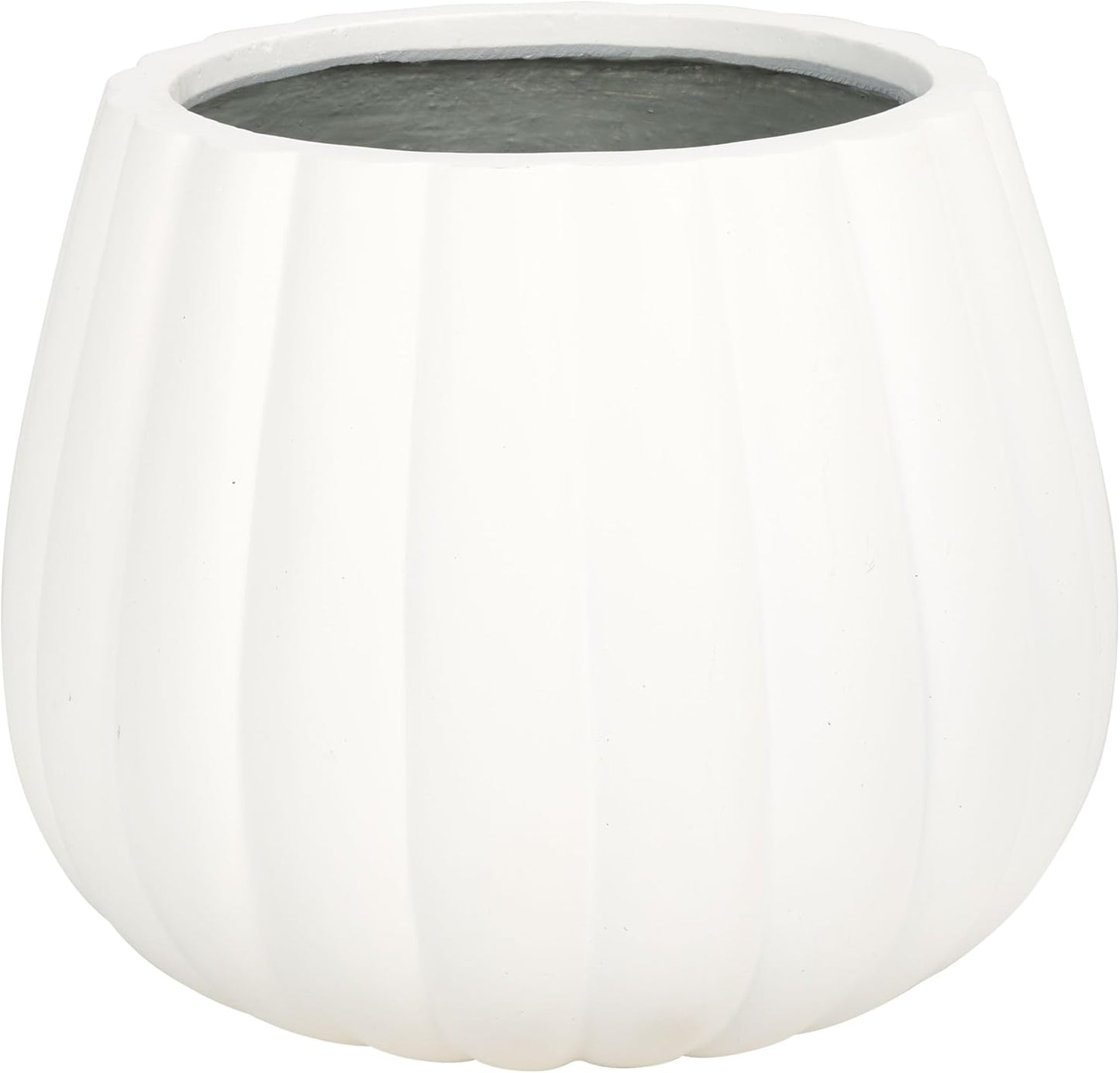SAFAVIEH Outdoor Patio Furniture Kaston White Concrete Ficonstone Planter Pot (Fully Assembled)