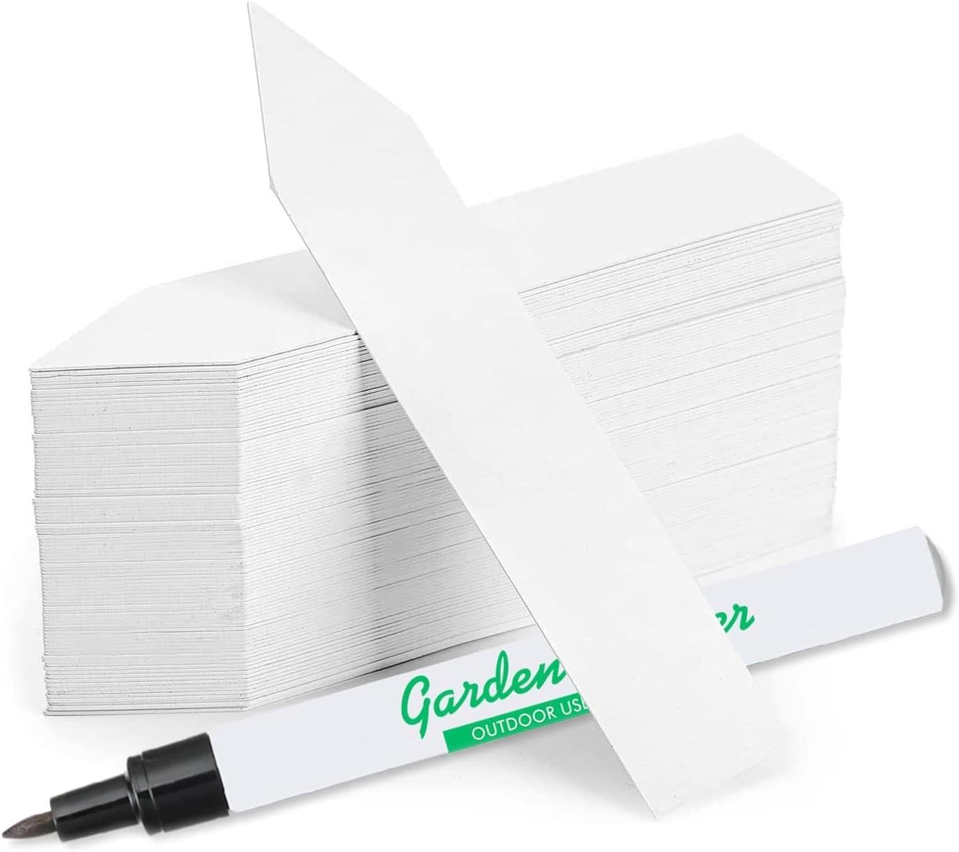 4 Inch Plastic Plant Labels for Seedlings, Flexible Waterproof Plant Tags, Vegetable Gardening Stake Tags for Potted Plants and Outdoor Garden, White, 10,000 Pcs