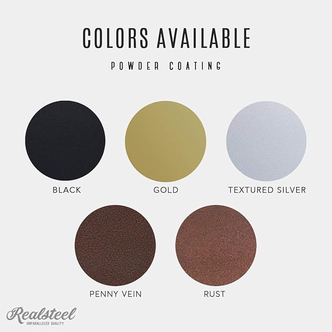 RealSteel Metal Garden Gnomes Outdoor – Steel 4 Pack Lawn Ornaments & Statues, Funny Yard Decor, Weatherproof Garden Decoration, Gift for Gardeners (Textured Silver)