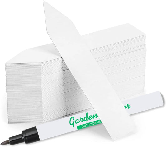 4 Inch Plastic Plant Labels for Seedlings, Flexible Waterproof Plant Tags, Vegetable Gardening Stake Tags for Potted Plants and Outdoor Garden, White, 1000 Pcs