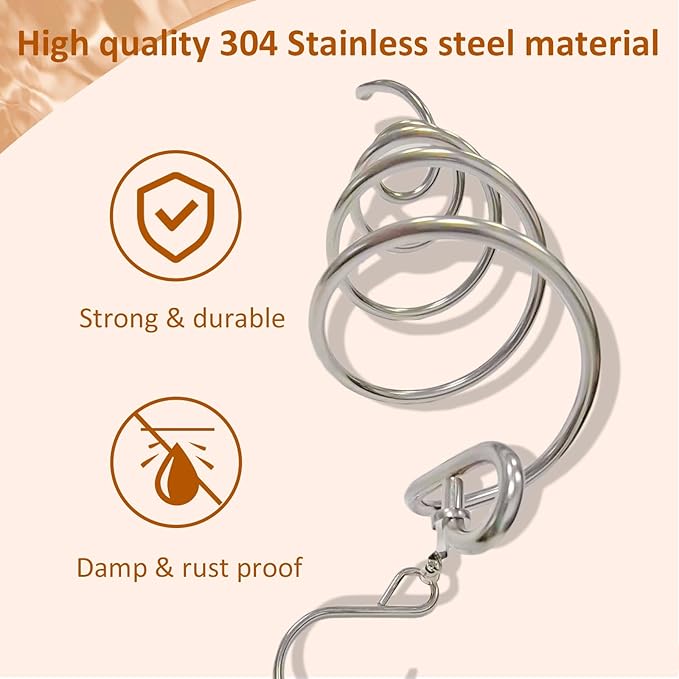 Gazing Ball Spiral Tail Red Glass Orb, Wind Spinner Stabilizer, Spiral Tail for Wind Spinners, Hanging Garden Ornament Rotating Art Decor - Visual Illusion in Spinning, Creative Gifts 13inch