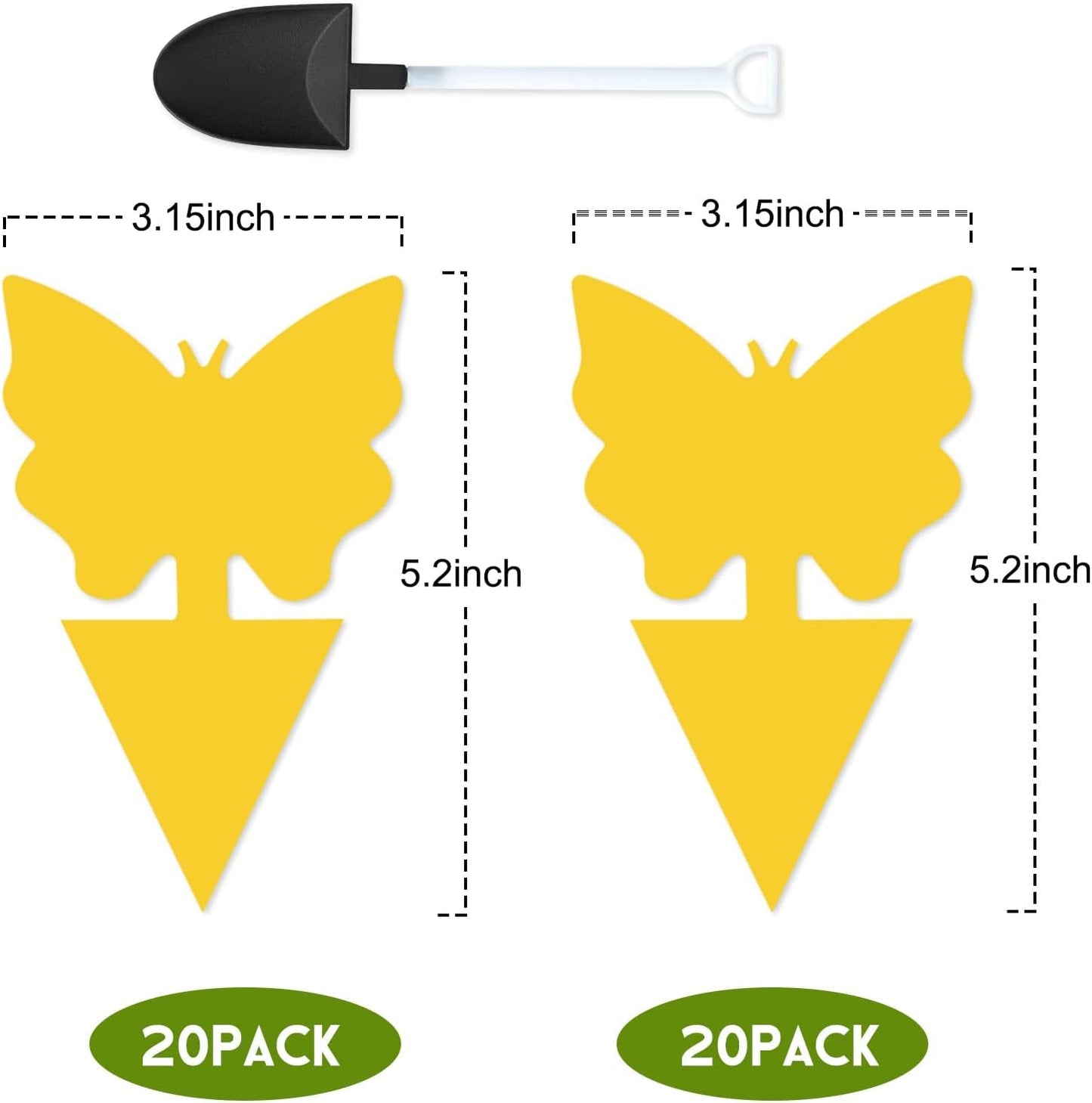 40 Pack Fungus Gnat Traps for House Indoor, Fungus Traps Fruit Fly Traps for Indoors Gnats Sticky Traps for Plants Yellow Sticky Traps for Gnats