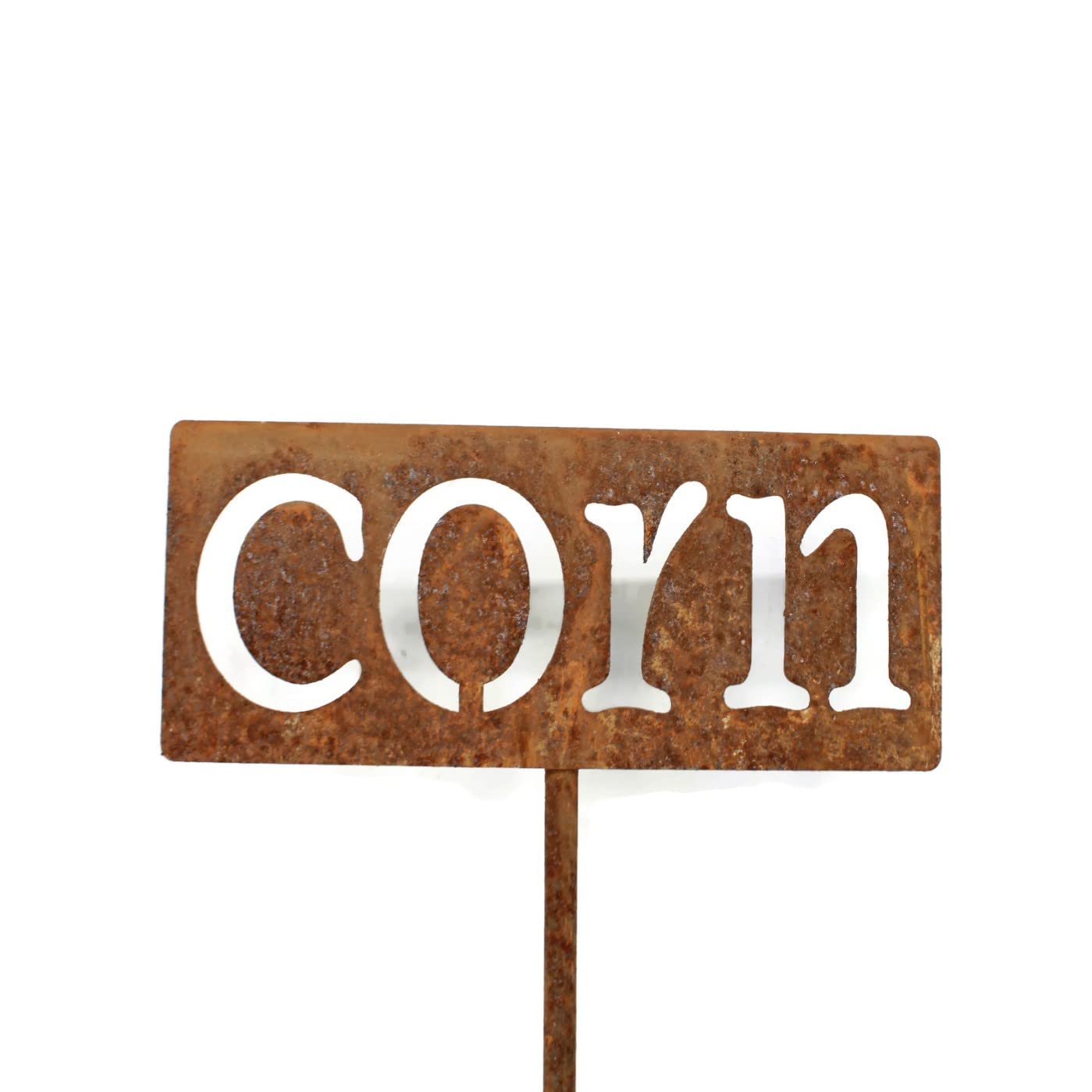 Classic Metal Garden Markers 19 Inches Tall (corn, Naturally Rusted)