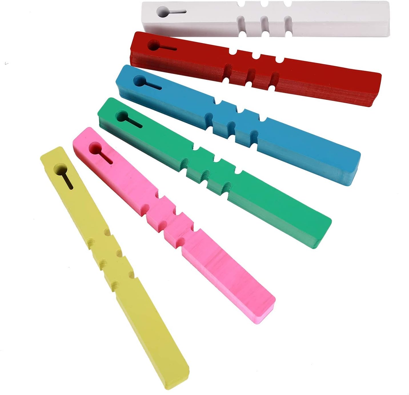 KINJOEK 1200 PCS 6 Colors Plant Tags Labels, Hanging Adjustable Wrap Around Waterproof Plastic Plant Tags Markers for Garden Outdoor Indoor Plants Flowers Tree Identifying Various, 2x20cm