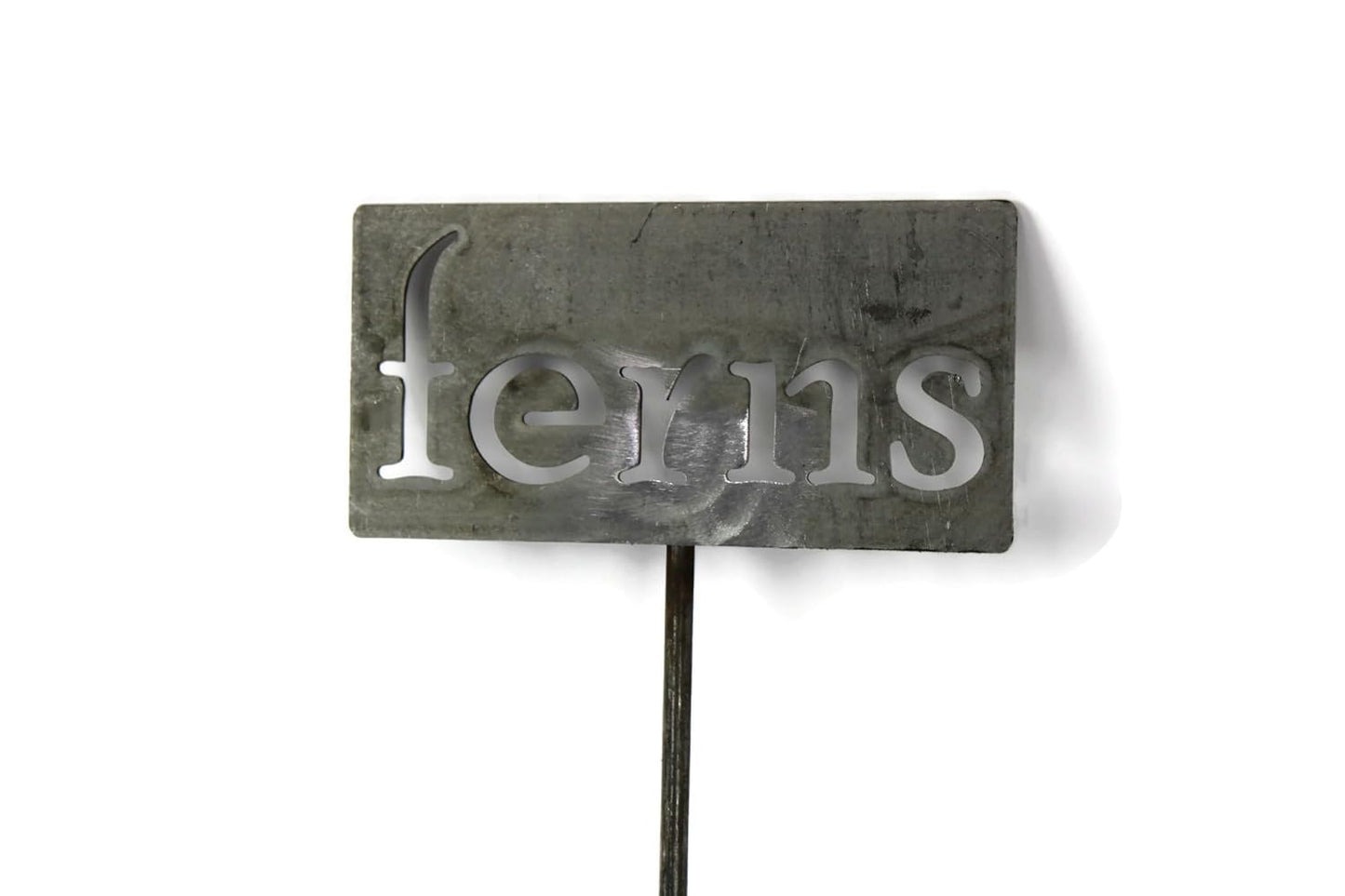 Classic Metal Garden Markers 19 Inches Tall (ferns, Raw, Unfinished Steel (will rust with time))