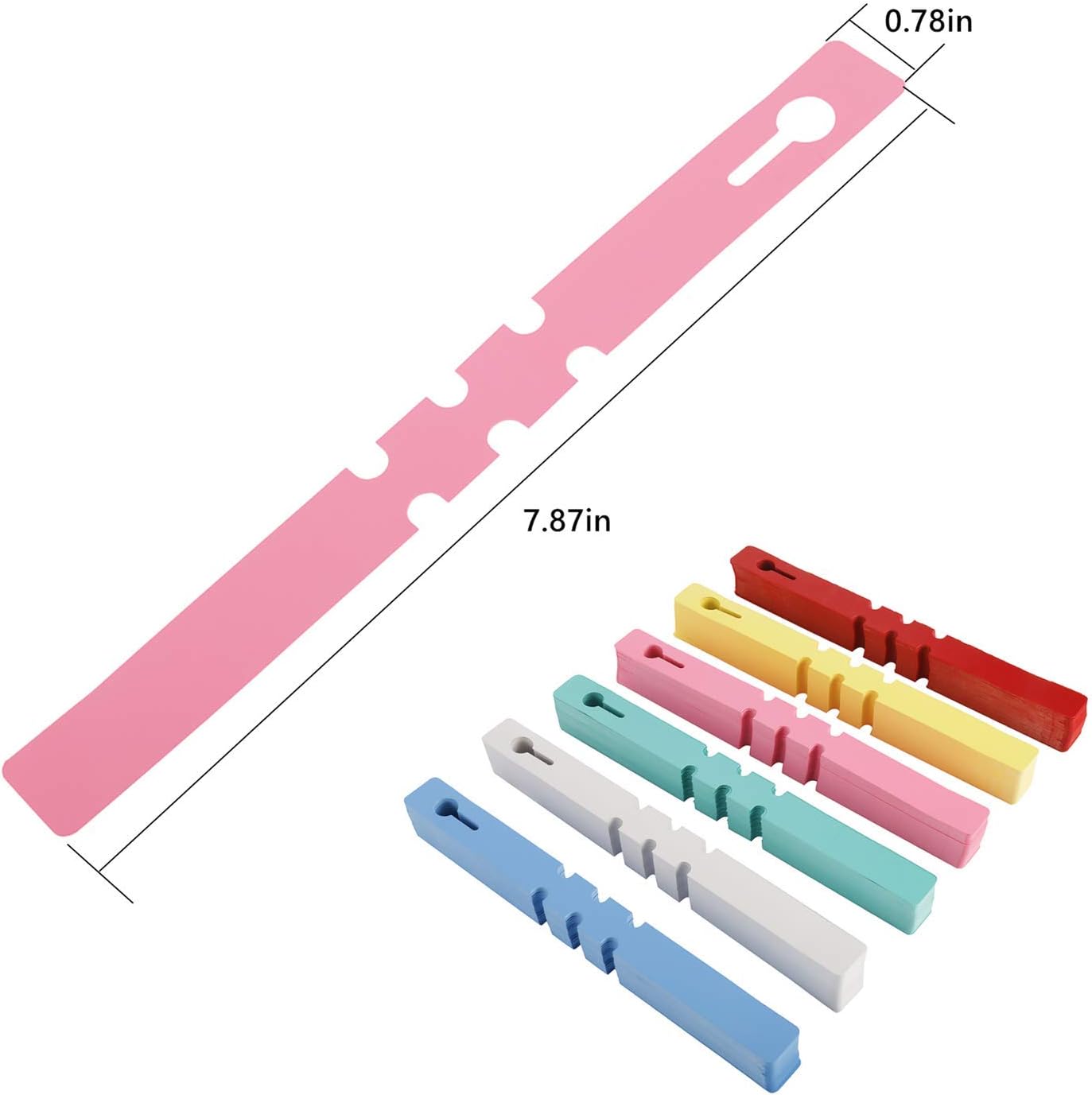 YaeCCC 600 Pcs Plant Labels, PVC Plant Tags for Garden Adjustable Waterproof Plant Tags 6 Colors