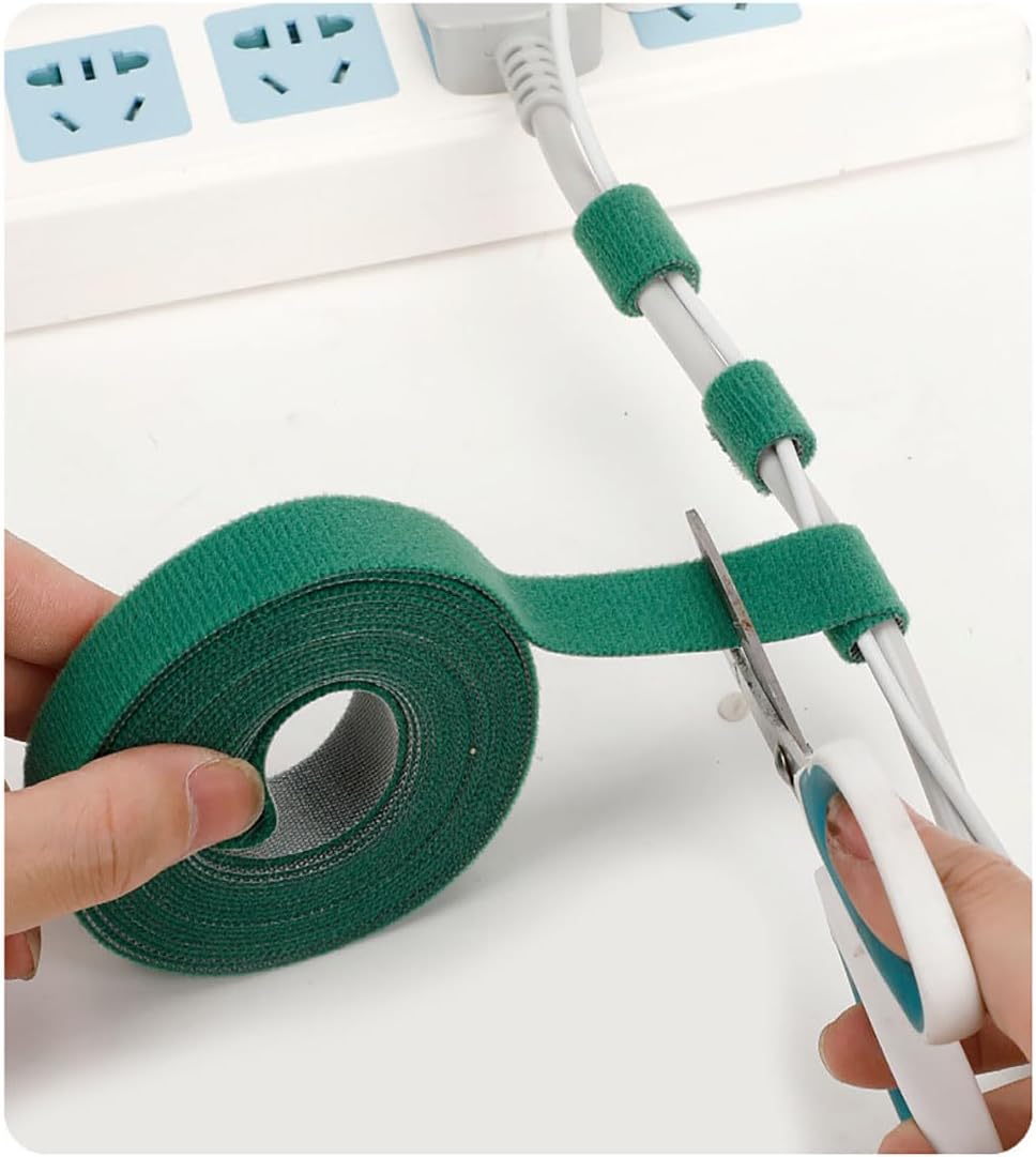 Plant Tape, 32 Ft Green Garden Tape, Twist Ties for Plants 13/16", Plant Supports, Garden Ties for Climbing Plants, Plant Twist Tie for Plant Gardening, Home, Office