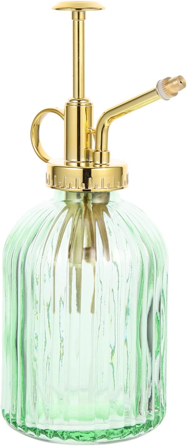 Vintage Glass Watering Bottle Retro Plant Mister with Pump for Indoor and Outdoor Use for Plants Succulents and Bonsai Trees Charming Decoration