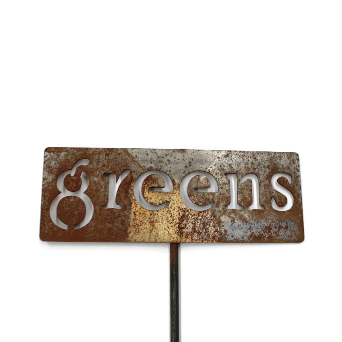 Classic Metal Garden Markers 19 Inches Tall (greens, Naturally Rusted)