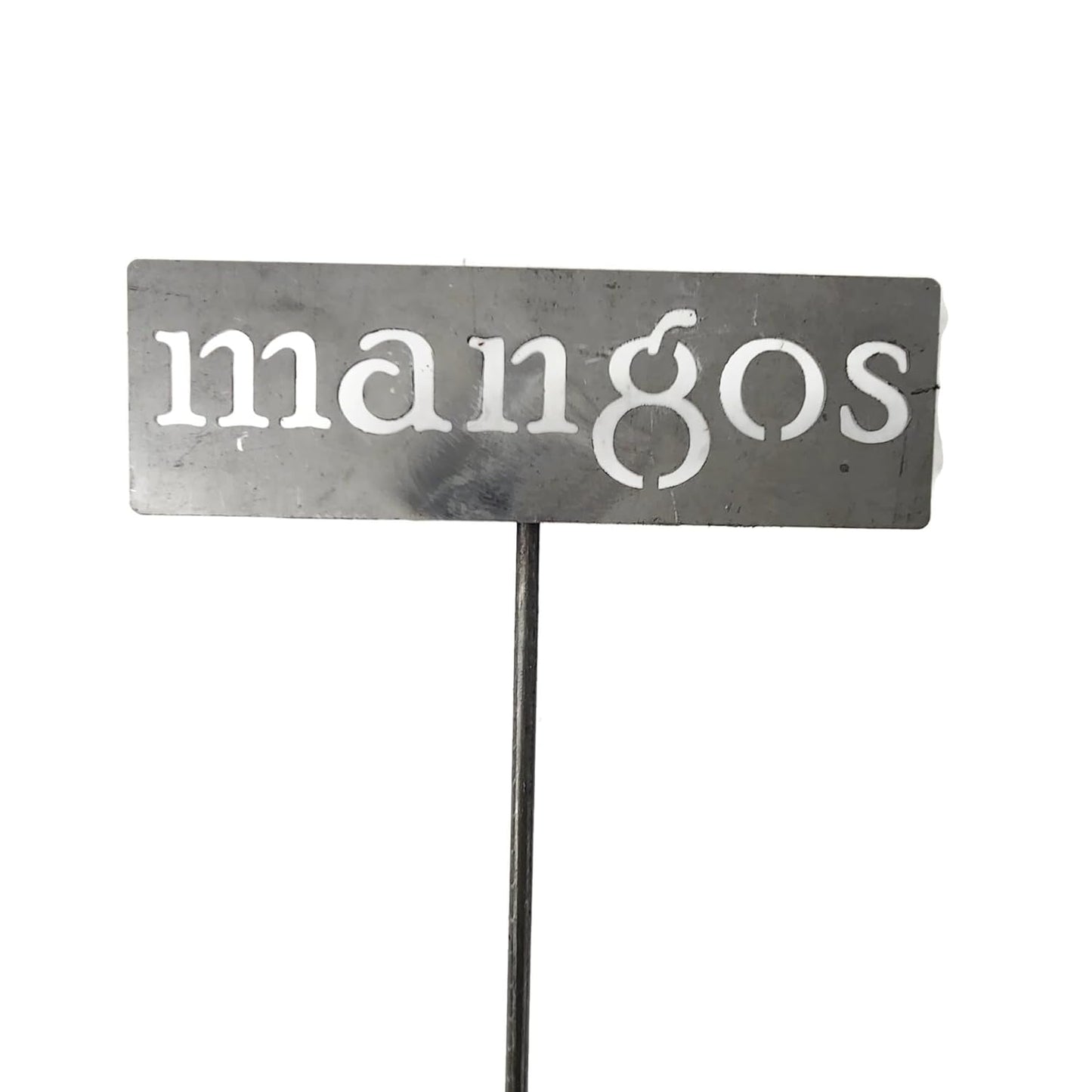 Classic Metal Garden Markers 19 Inches Tall (mangos, Raw, Unfinished Steel (will rust with time))