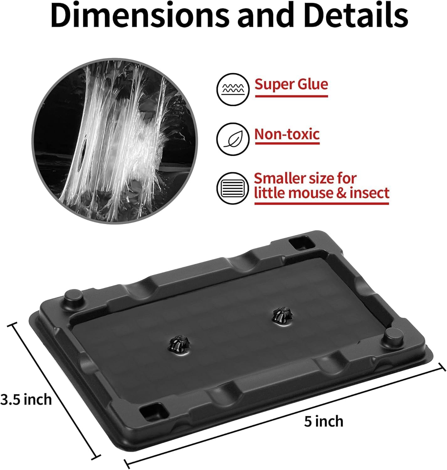 LULUCATCH Mouse & Insect Traps 16 Pack, Heavier Sticky Traps with Non-Toxic Glue for Small Mice & Insects. Sticky Mouse Traps Indoor, Easy to Set, Pet Safe Pest Control