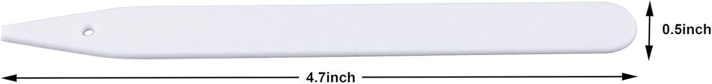 Delatanus 200PCS Plant Labels 4.7inch Plant Markers,White