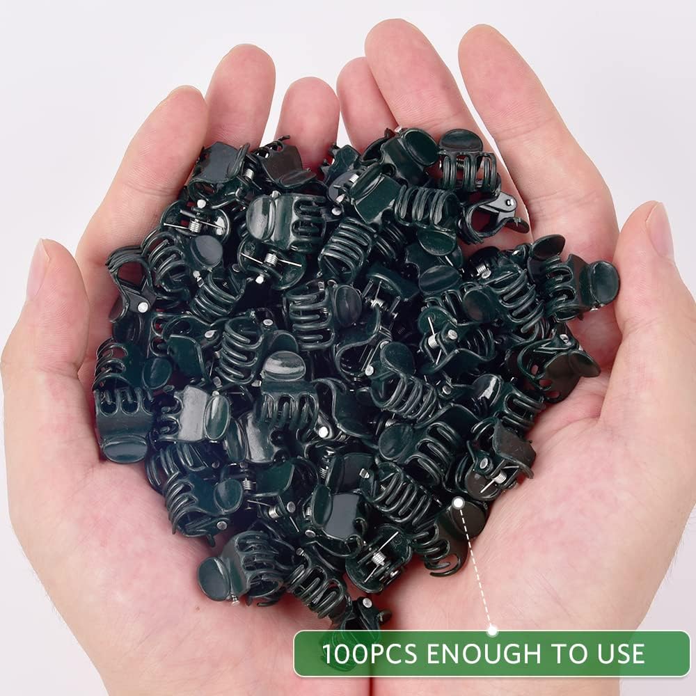 Orchid Clips, ARRITZ 100pcs Garden Plant Clips for Vines Flowers Keep Stems Vines Flowers Grow Upright