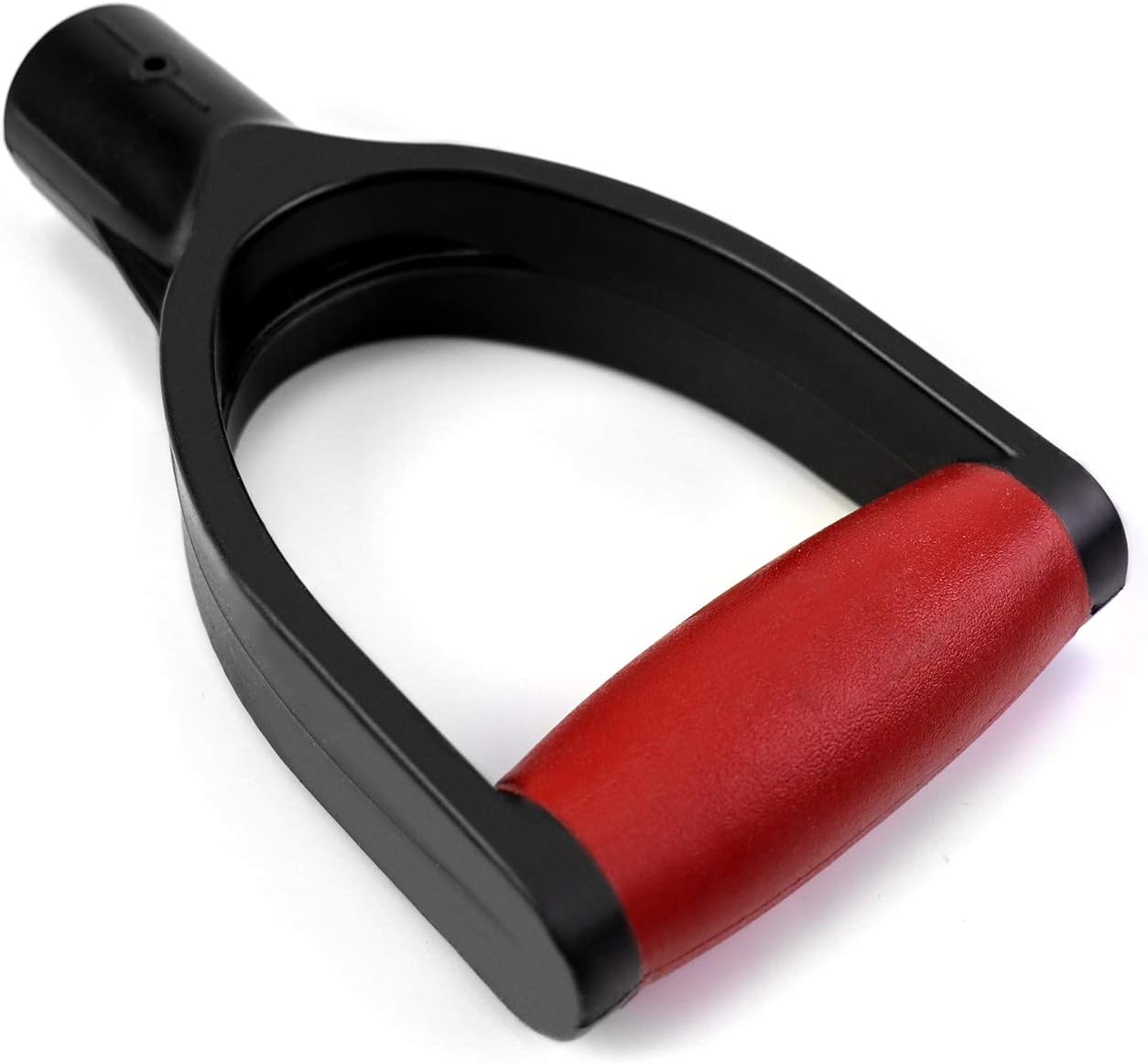 QWORK Plastic Spade Shovel with D Grip, 1-1/4" Polypropylene Shovel Handle for Digging and Raking