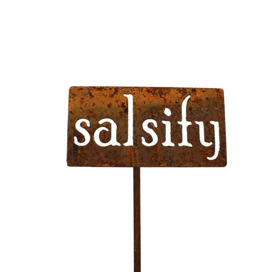 Classic Metal Garden Markers 19 Inches Tall (salsify, Naturally Rusted)