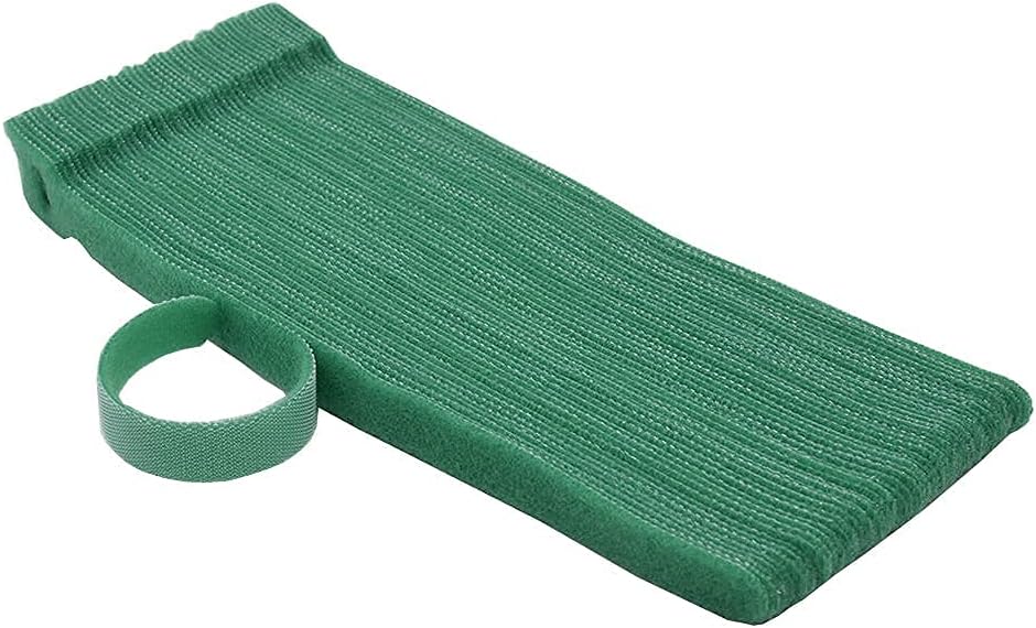 Garden Hook＆Loop Plant Cable Ties, Multi-functional Ties, Adjustable Garden Nylon Ties for Supporting Plant and Vines(50 Pcs, 8 Inch, Green)