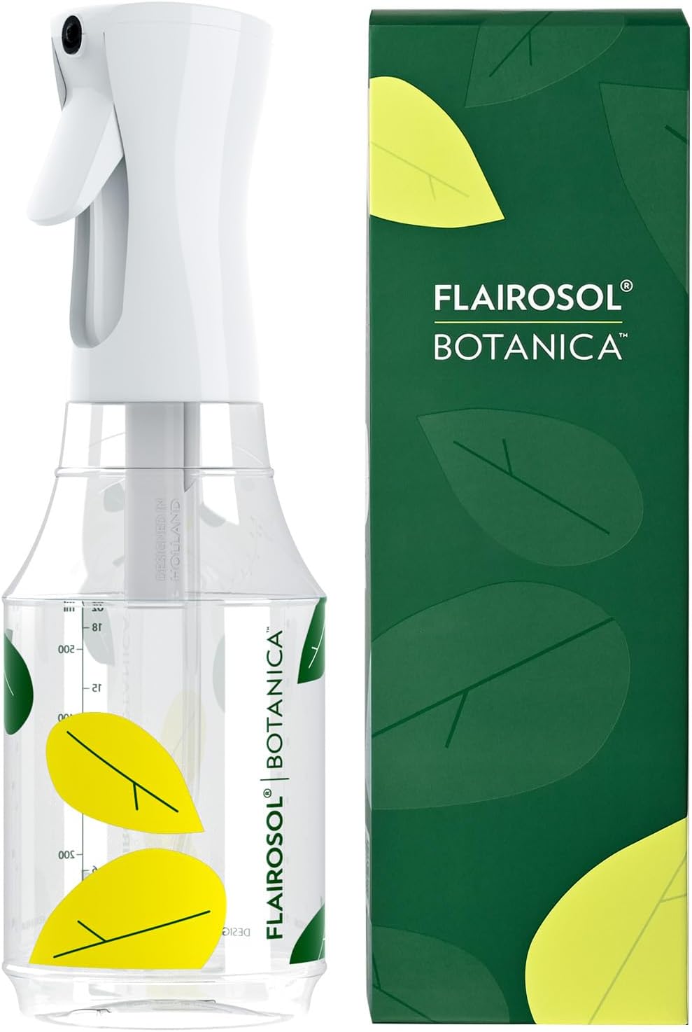 FLAIROSOL Botanica Plant Mister Spray Bottle, 24oz / 700 ML Water Spray Bottle for Plants, Continuous Ultra Fine Mist, Leakproof Refillable Mist Sprayer for Gardening, Flowers, Houseplants