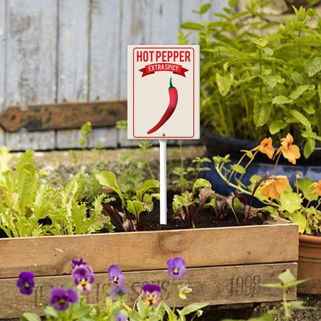 Eveokoki Aluminum Seed & Plant Labels - Plant Markes for Seedlings-Plant Tags for Pots - Garden Signs for Vegetable - Durable Markers for Plants Outdoor Waterproof - Garden Decor for Farmhouse