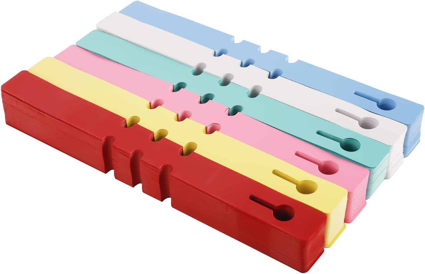YaeCCC 600 Pcs Plant Labels, PVC Plant Tags for Garden Adjustable Waterproof Plant Tags 6 Colors