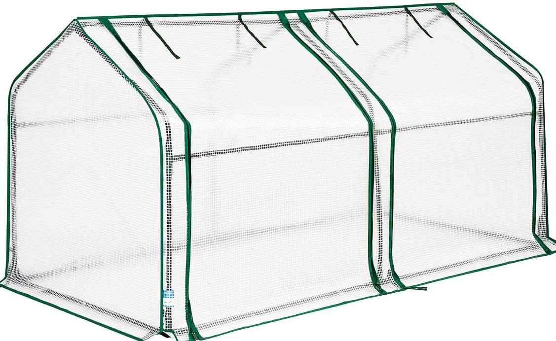 Quictent Mini Greenhouse for Indoor Outdoor, Portable Small Tabletop Green House Kit, Upgraded Waterproof UV-Resistant Seed Starter Hot House, Interior Space Expanded, 71"x36"x36", White